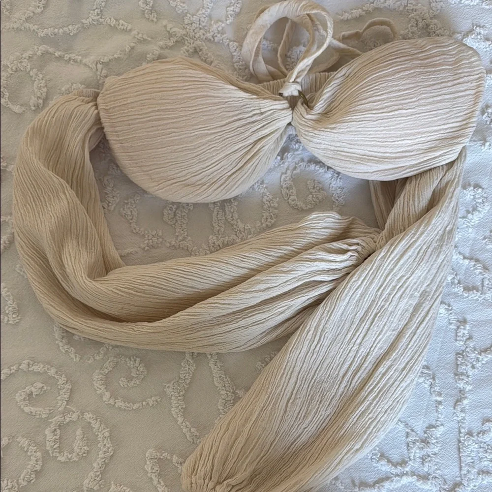 SAVANNAH MORROW THE LABEL
+ Net Sustain Indra Off-the-shoulder Crinkled Organic - Picture 5 of 6